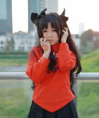 《Fate/stay night》远坂凛 黑长直发 绝对领域 (by Makiron)[17P]