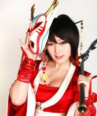 Blood Moon Akali Cosplay(13P)