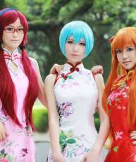 [贴图]EVA三女神旗袍装(9P)
